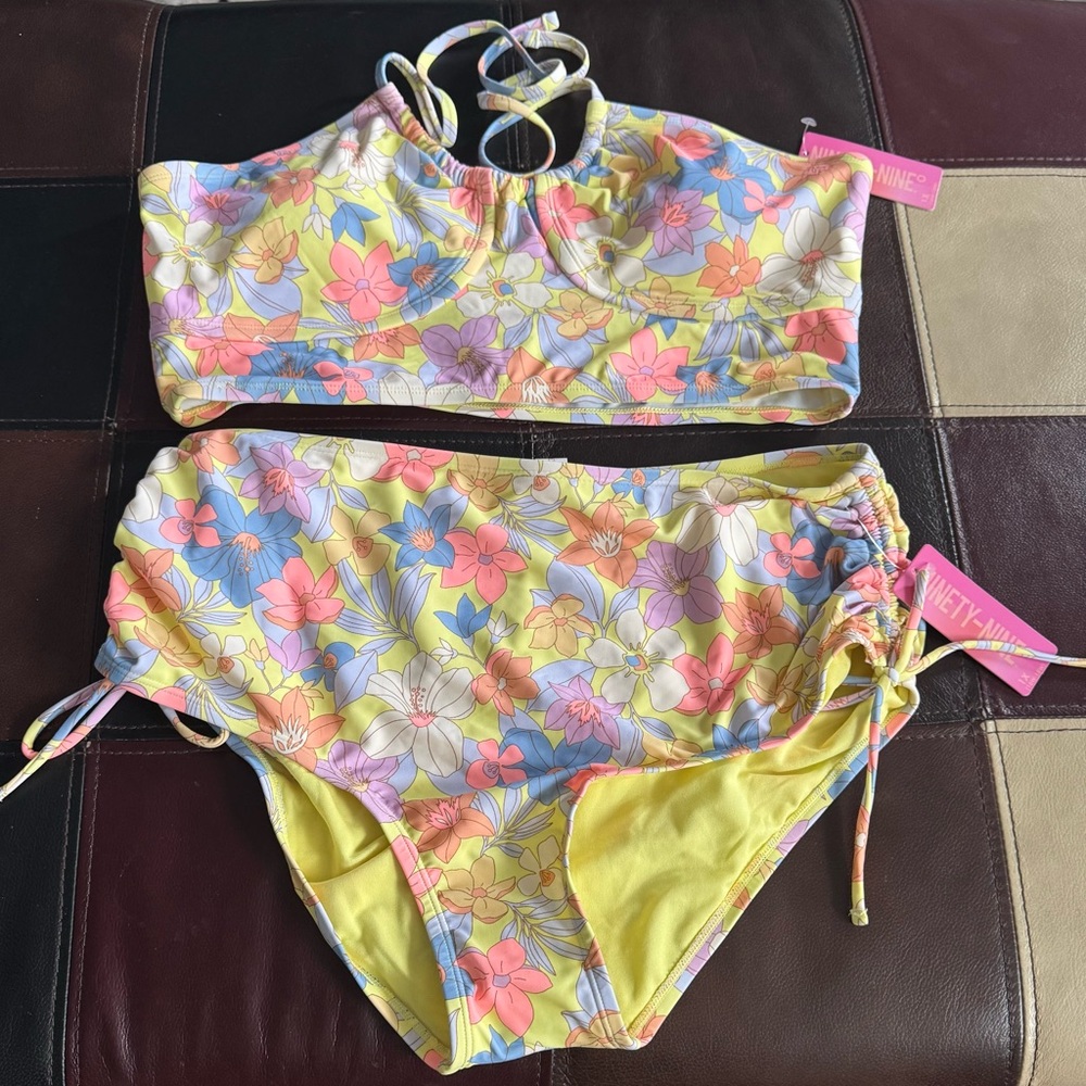 Vineyard Vines Floral Bikini Set - Yellow and Pink